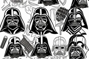 Grilling out Darth Vader tattoo idea