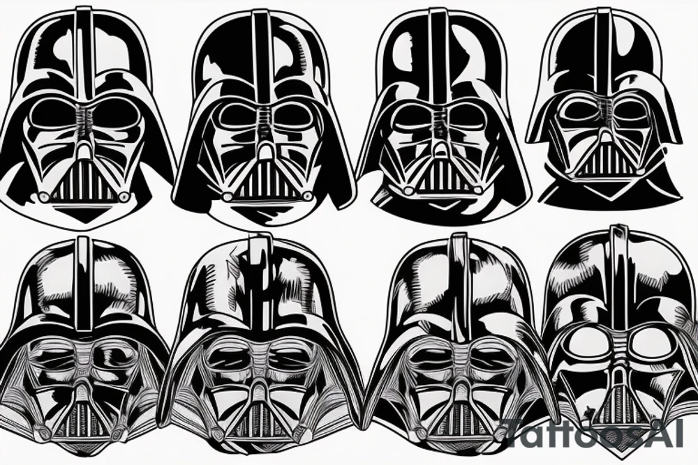 Darth Vader in a Hawaiian shirt tattoo idea