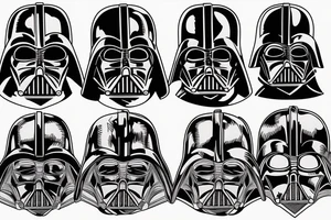 Darth Vader in a Hawaiian shirt tattoo idea