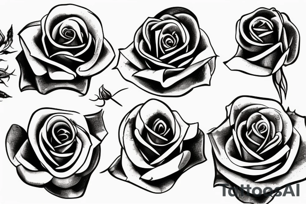 a rose tattoo idea