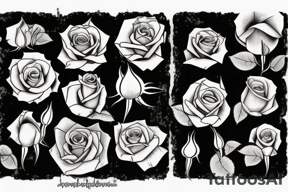 a rose tattoo idea