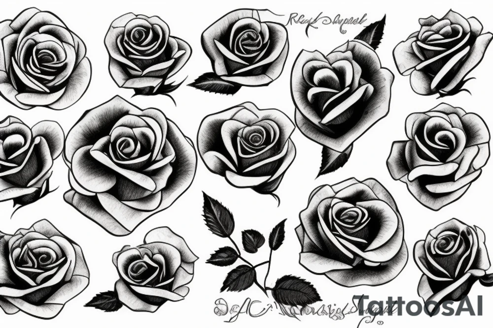 a rose tattoo idea