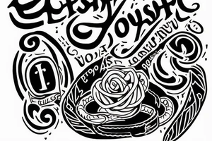 text saying "joshua 1:9" tattoo idea