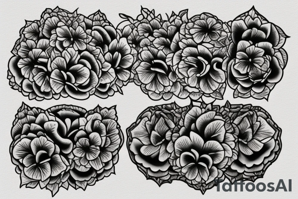 Hydrangea tattoo idea