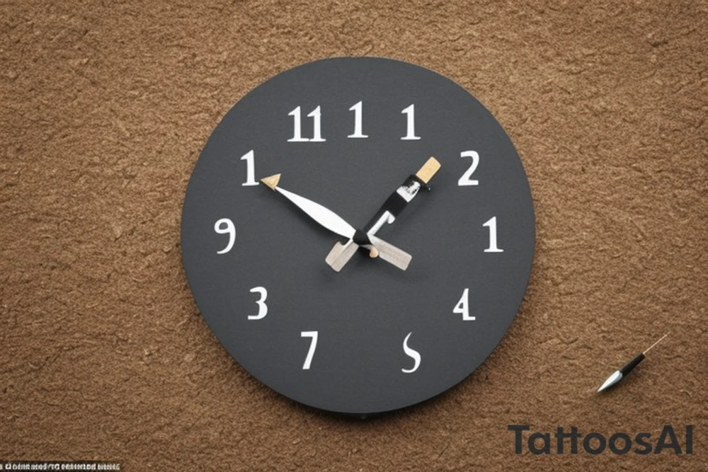 Oh, a false clock tries to tick out my time
To disgrace, distract, and bother me
And the dirt of gossip blows into my face
And the dust of rumors covers me
But if the arrow is straight
And the point is slick
It can pierce through dust no matter how thick
So I'll make my stand
And remain as I am
And bid farewell and not give a damn tattoo idea