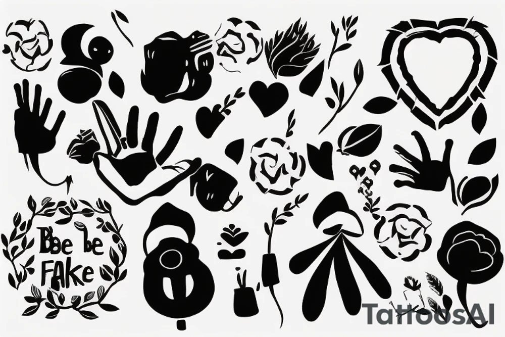 dont be fake tattoo idea