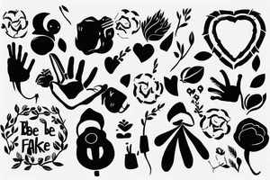 dont be fake tattoo idea