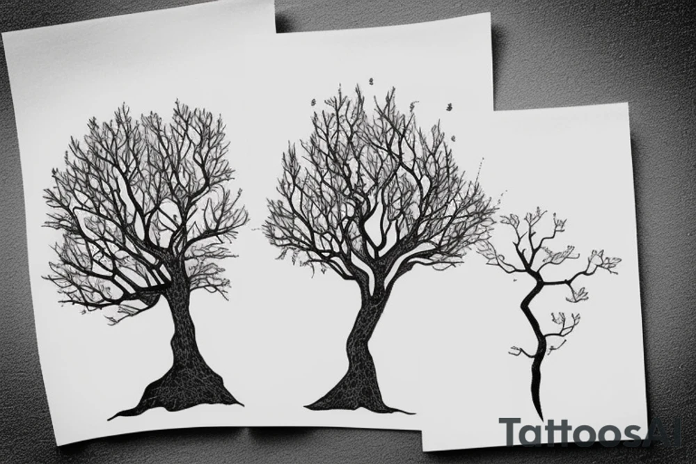 A tree for me and my five siblings tattoo idea