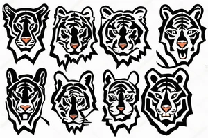 Tactical tiger tattoo idea