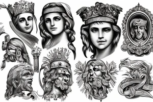 renaissance alexander the great tattoo idea