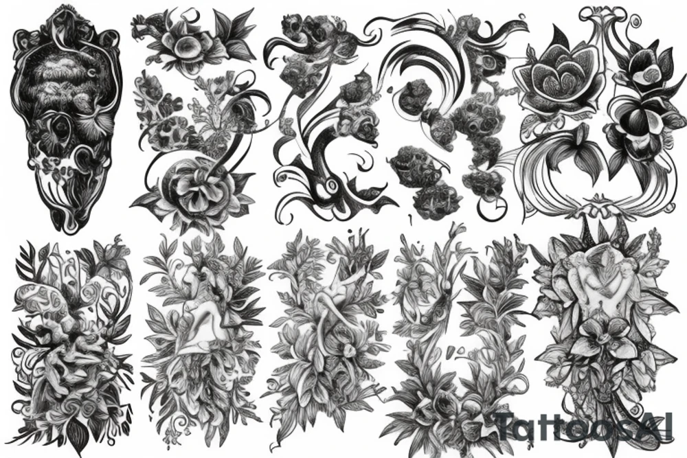 renaissance nature tattoo idea