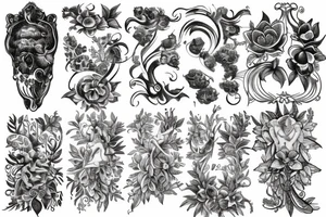 renaissance nature tattoo idea