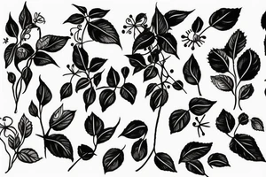 raspberry plant tattoo idea