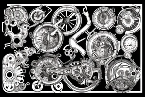 steam punk hot and cold tattoo idea