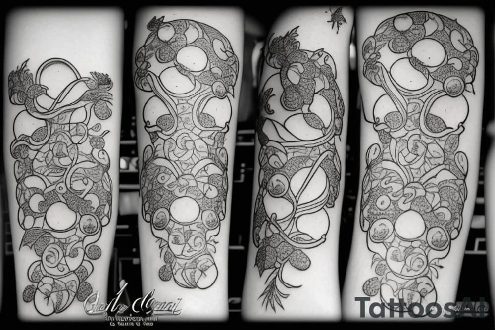 gemini grapes tattoo idea