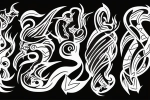 Puma dancing in fire tattoo idea