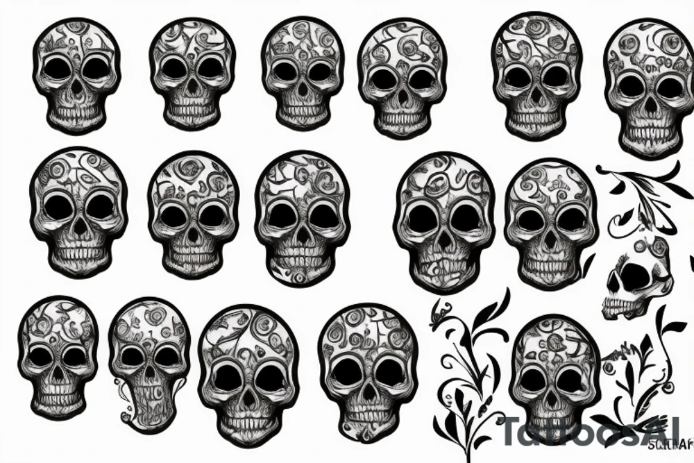 skull tattoo idea