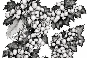 Grape vine with the name Lupe coming out of the vines. tattoo idea