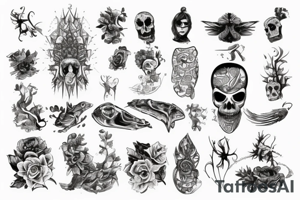 Два волка - один черный, другой светлый tattoo idea