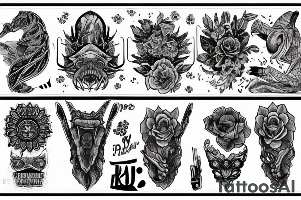 Два волка - один черный, другой светлый tattoo idea