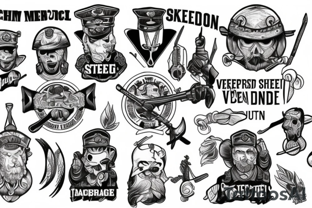 People sleep peacefully at night because rough men stand ready to do violence on their behalf tattoo idea