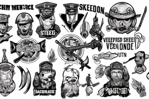 People sleep peacefully at night because rough men stand ready to do violence on their behalf tattoo idea