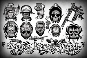 People sleep peacefully at night because rough men stand ready to do violence on their behalf tattoo idea