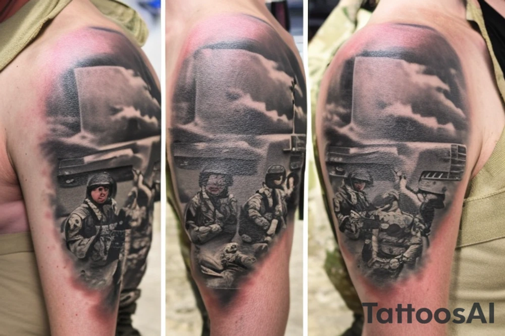 Airborne infantry jumping into the night, 3/75 ranger regiment, weapons squad, 2/A, 82nd Airborne, Falcon Brigade, 2Fury, 3rd Cavalry Squadron, 4th Security Forces Assistance Brigade, Global War on Terror, Operation Iraqi Freedom, Afghanistan, Poland, South Korea, loss of comrades, missing my children, missing my wife tattoo idea
