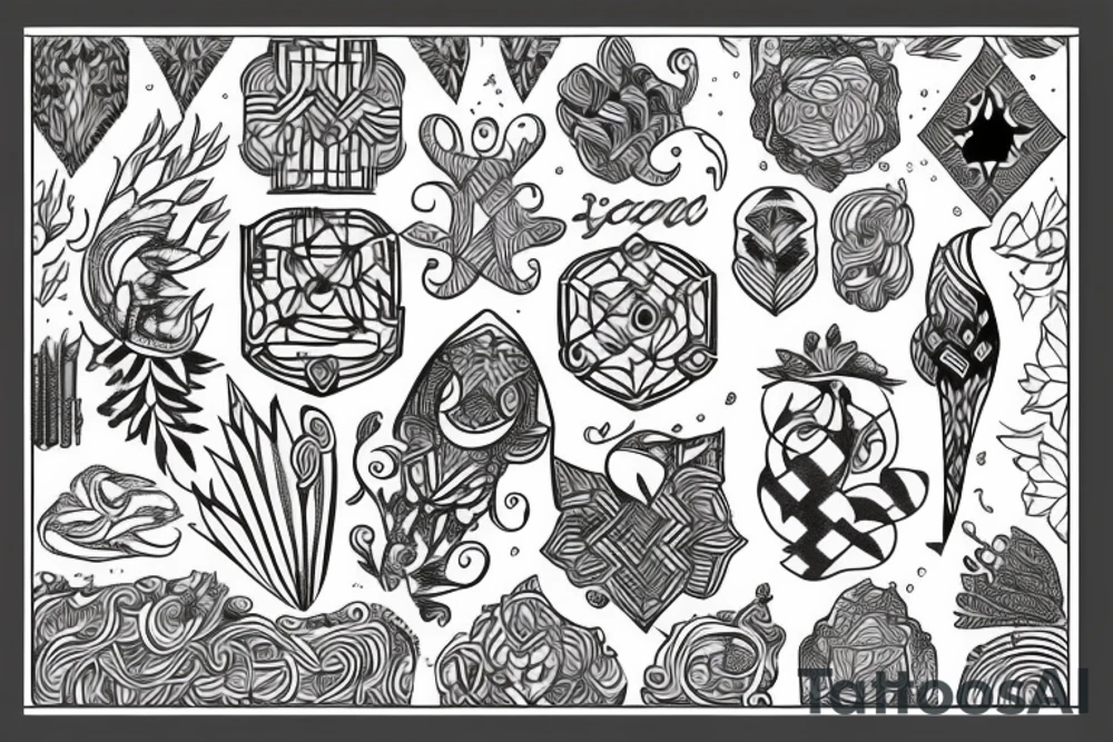 nordic pattern tattoo idea