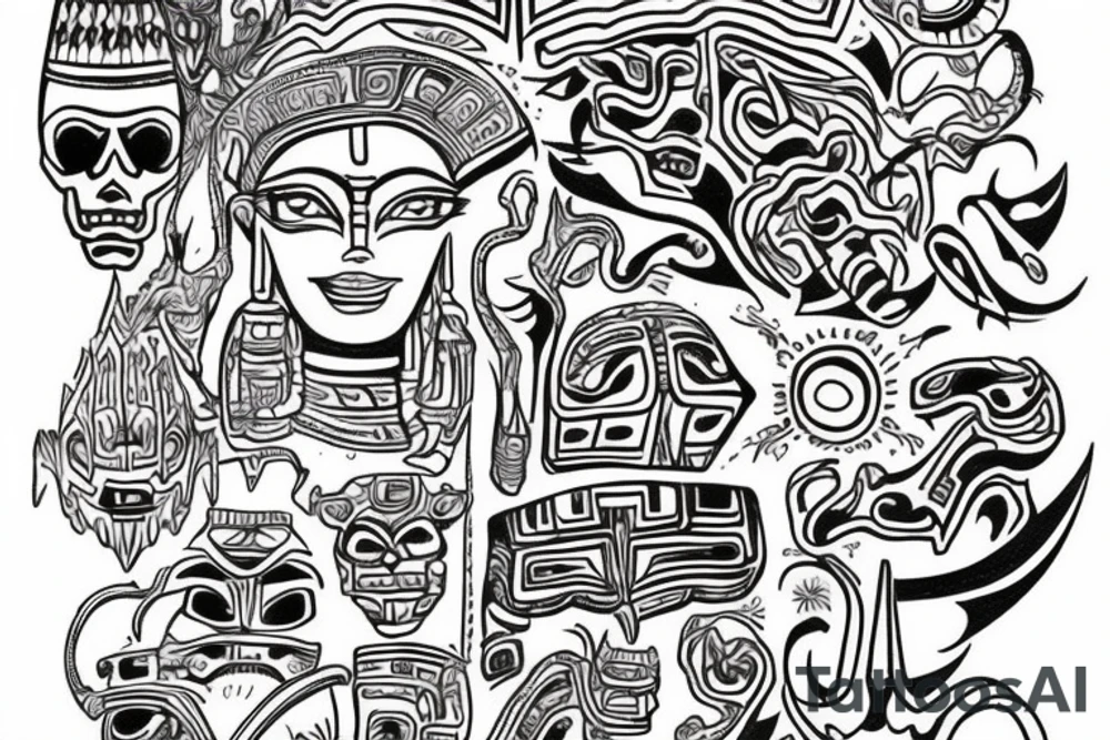 Mayan tattoo tattoo idea
