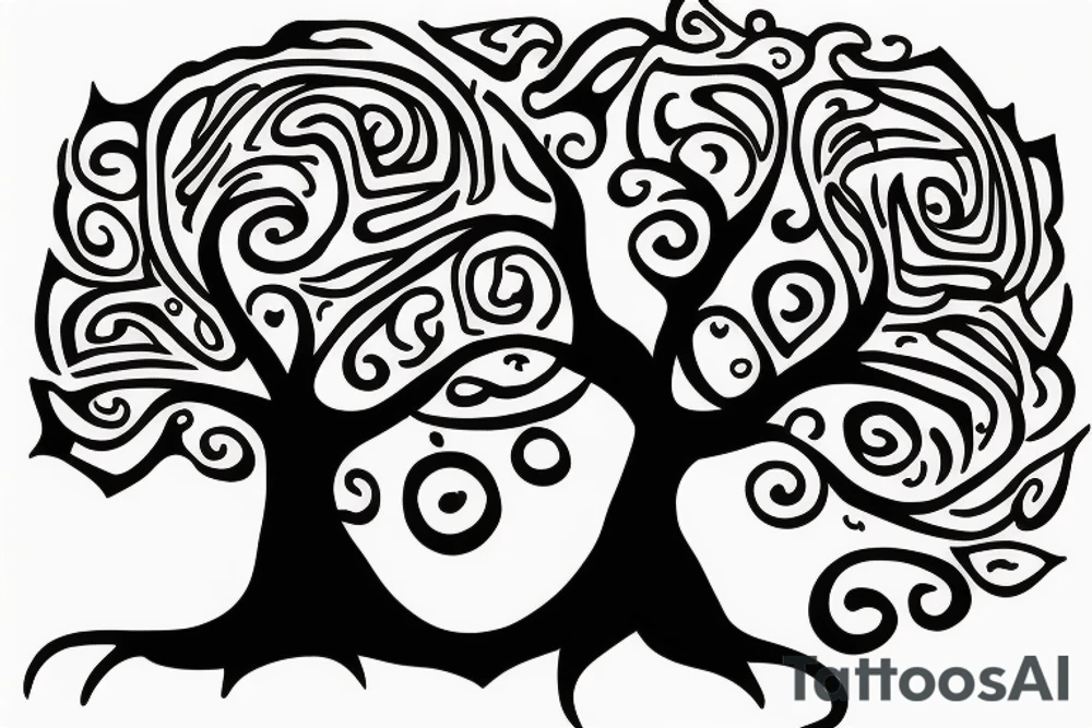 dara knot tree tattoo idea