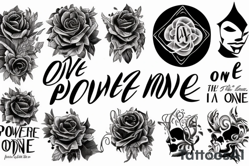 "The power of one more" text tattoo idea