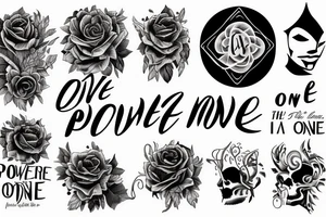 "The power of one more" text tattoo idea