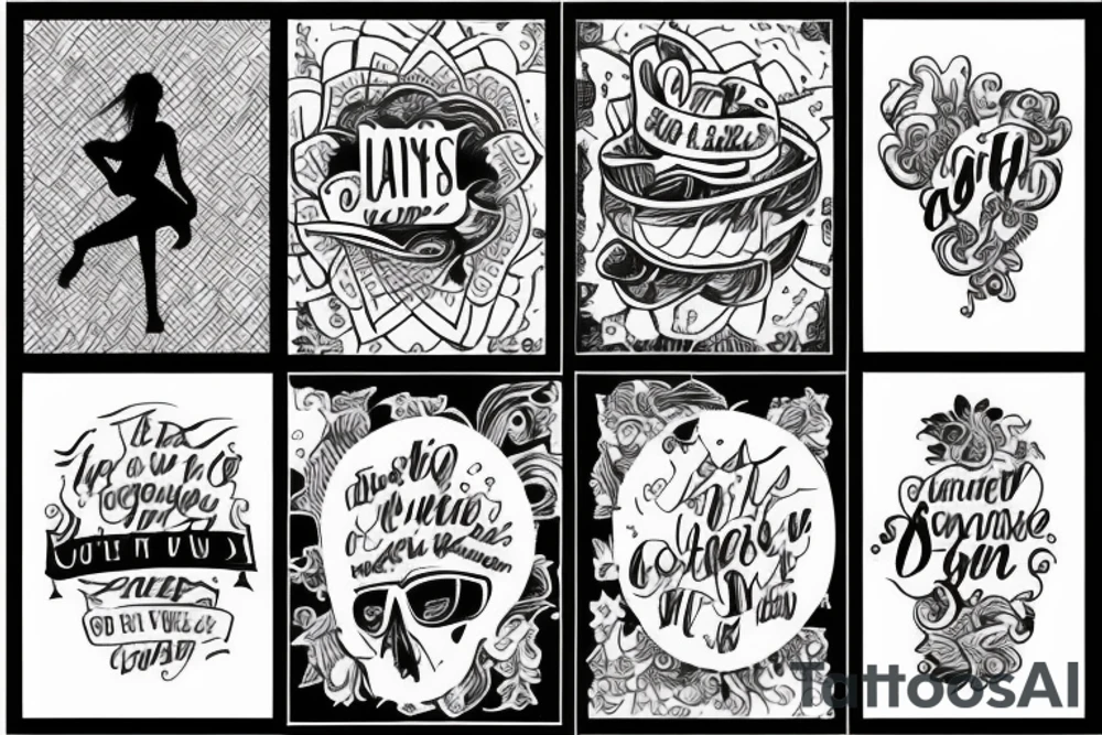 Caption text tattoo idea