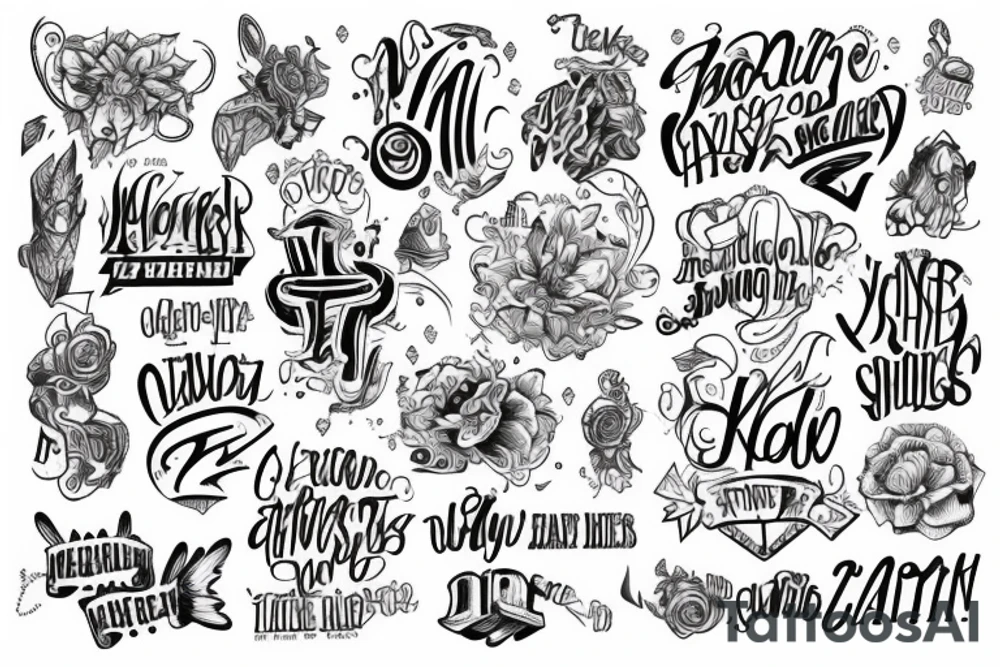 Caption text tattoo idea