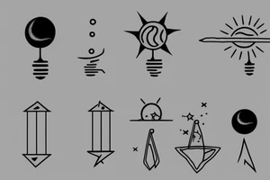 linear solar system tattoo idea