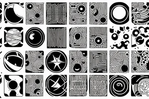 all the planets in a row tattoo idea