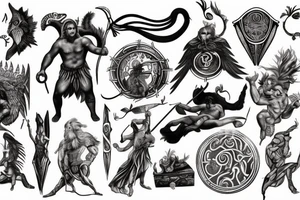 Greek gods, norse gods tattoo idea
