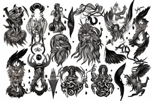 Greek gods, norse gods tattoo idea