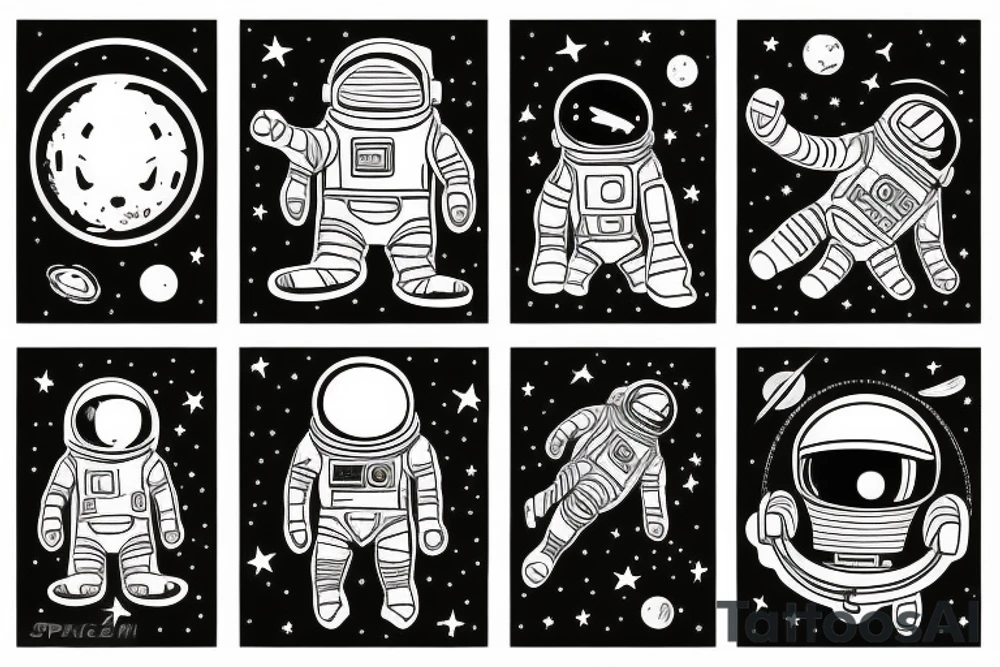 Spaceman tattoo idea