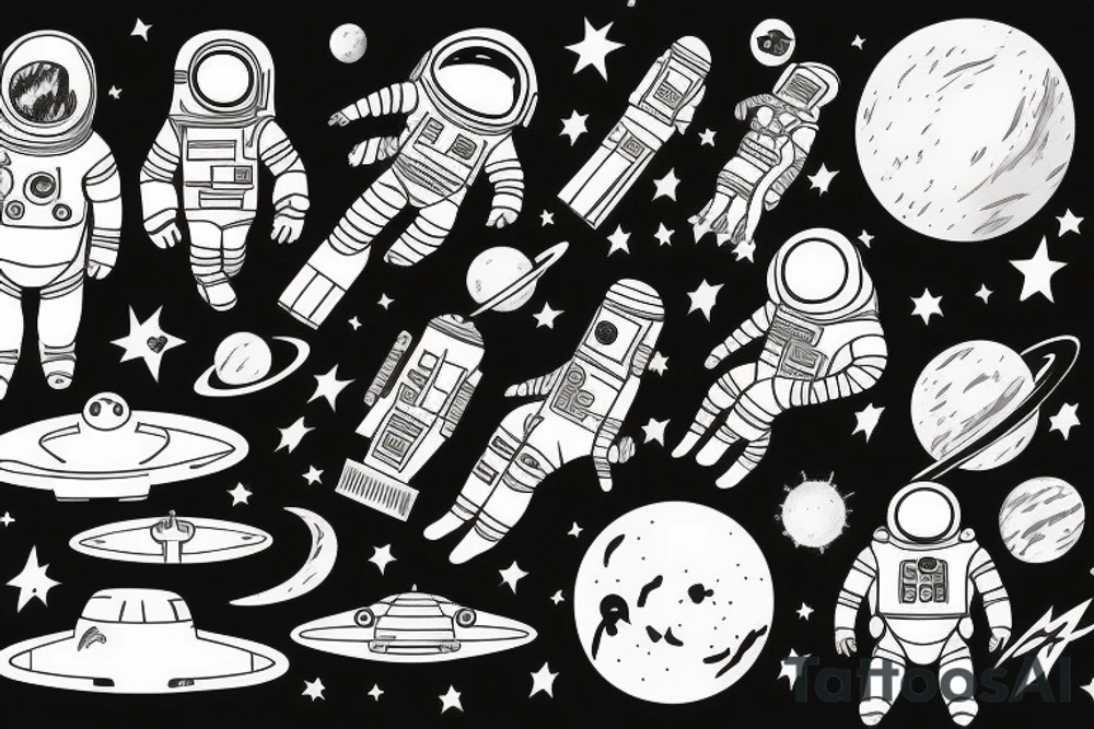 Spaceman tattoo idea