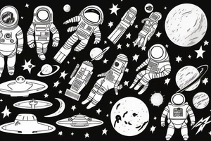 Spaceman tattoo idea