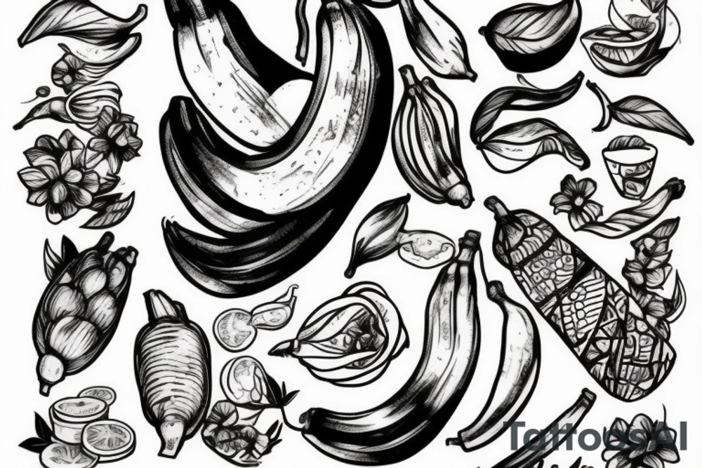 Something with banana. tattoo idea