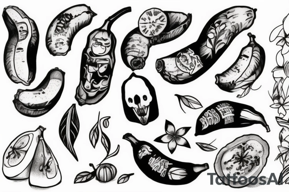 Something with banana. tattoo idea