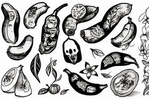 Something with banana. tattoo idea