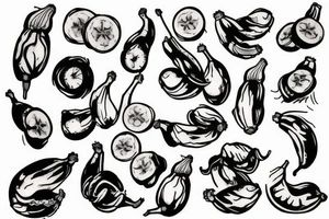 banana tattoo idea