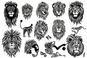 My 2 year old son Leo combined with a lion tattoo idea