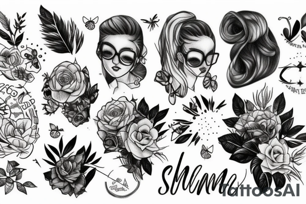 The summer is coming, but she alredy thinking about the fall tattoo idea