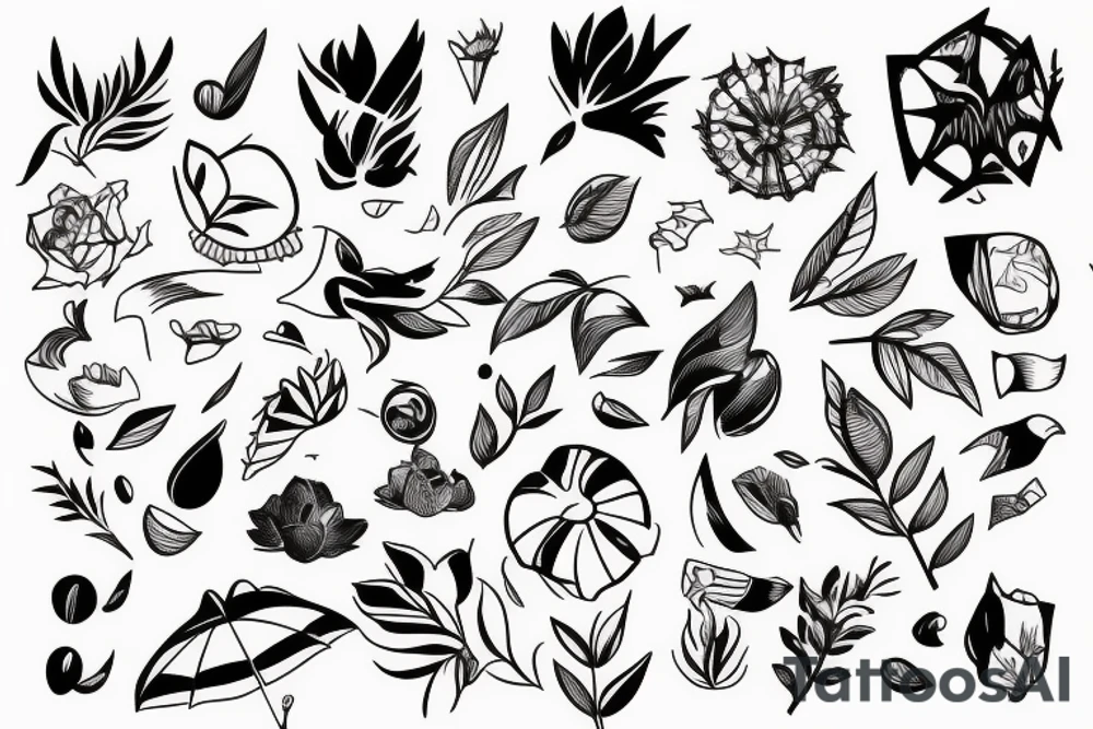 The summer is coming, but she alredy thinking about the fall tattoo idea