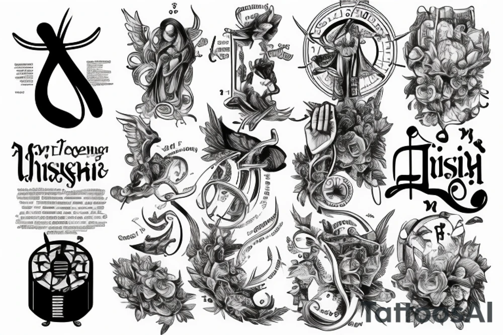 engineering music psychology christianity tattoo idea